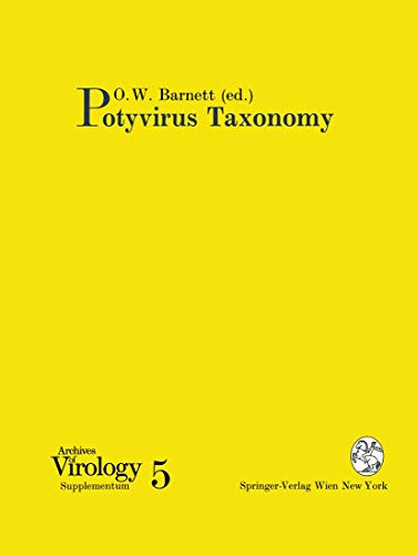 Imagen de archivo de Potyvirus Taxonomy a la venta por Revaluation Books