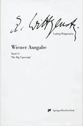 9783211825693: "The Big Typescript" (Ludwig Wittgenstein, Wiener Ausgabe)