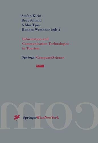 9783211827987: Information and Communication Technologies in Tourism: Proceedings of the International Conference in Innsbruck, Austria 1996