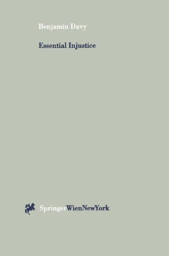 Beispielbild fr Essential Injustice: When Legal Institutions Cannot Resolve Environmental and Land Use Disputes zum Verkauf von Wonder Book