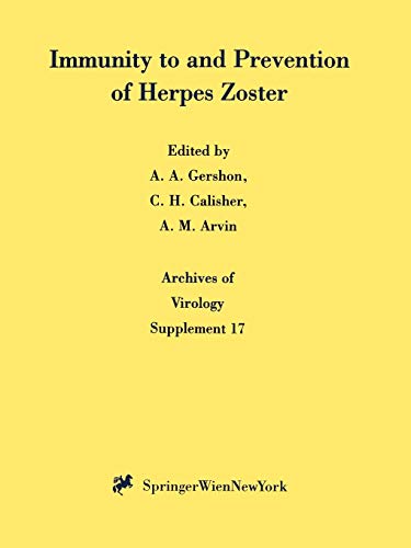Beispielbild fr Immunity to and Prevention of Herpes Zoster zum Verkauf von Kennys Bookshop and Art Galleries Ltd.