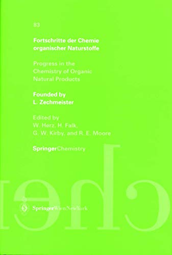 Stock image for Progress in the Chemistry of Organic Natural Products / Fortschritte Der Chemie Organischer Naturstoffe, Volume 83 for sale by The Book Exchange