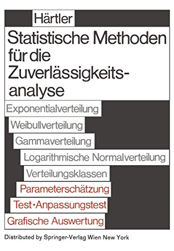 9783211958100: Statistische Methode fr die Zuverlssigkeitsanalyse