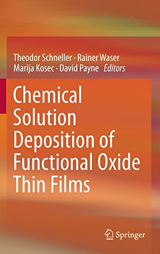 9783211993101: Chemical Solution Deposition of Functional Oxide Thin Films