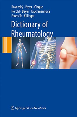 9783211998939: Dictionary of Rheumatology