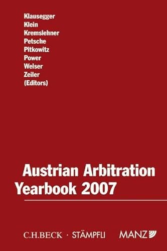 Stock image for Austrian Arbitration Yearbook 2007 for sale by Buchpark