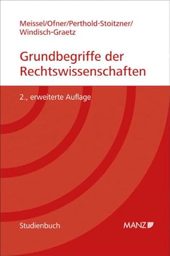 Stock image for Grundbegriffe der Rechtswissenschaften (f. sterreich) for sale by medimops