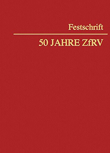 9783214012311: Festschrift 50 Jahre ZfRV