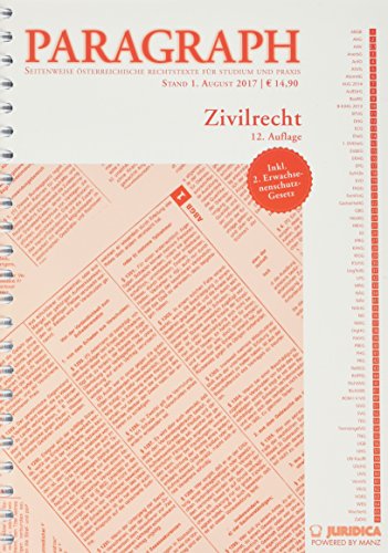 Beispielbild fr Zivilrecht: Paragraph. Seitenweise sterreichische Rechtstexte fr Studium und Praxis (Edition Juridica) zum Verkauf von Buchpark