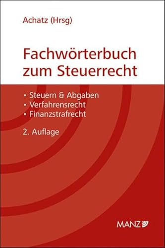 9783214021054: Fachwrterbuch zum Steuerrecht