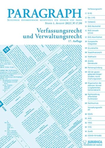 Imagen de archivo de Paragraph - Verfassungs- und Verwaltungsrecht (Edition Juridica) a la venta por medimops