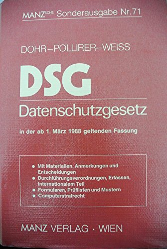 Stock image for Datenschutzgesetz for sale by medimops