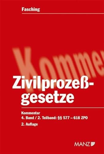 9783214043940: Kommentar zu den Zivilprozessgesetzen - Band IV/2