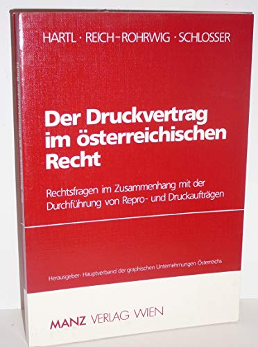 Stock image for Der Druckvertrag im sterreichischen Recht for sale by medimops