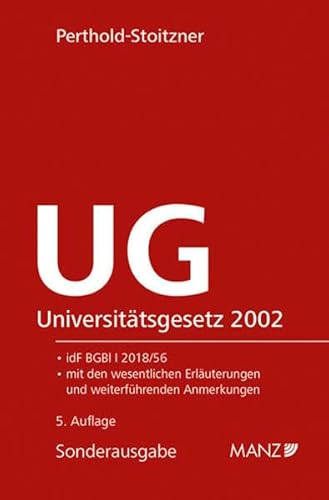 Stock image for Universittsgesetz 2002 - UG (Manzsche Sonder-Gesetzausgaben) for sale by medimops
