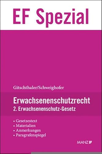 Stock image for Erwachsenenschutzrecht: 2. Erwachsenenschutz-Gesetz for sale by medimops
