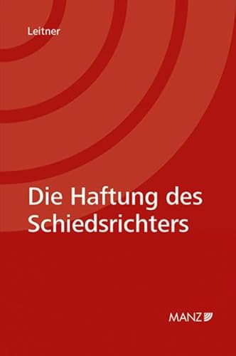 9783214110994: Haftung des Schiedsrichters