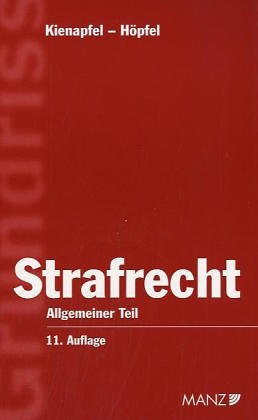 9783214121761: Grundriss des Strafrechts, Allgemeiner Teil (f. –sterreich)