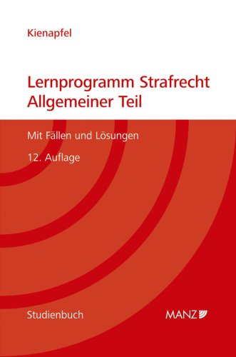 Beispielbild fr Lernprogramm Strafrecht Allgemeiner Teil: Mit Fllen und Lsungen. Studienbuch zum Verkauf von medimops