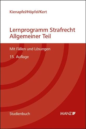 Stock image for Lernprogramm Strafrecht - Allgemeiner Teil: Mit Fllen und Lsungen (Manz Studienbcher) for sale by medimops