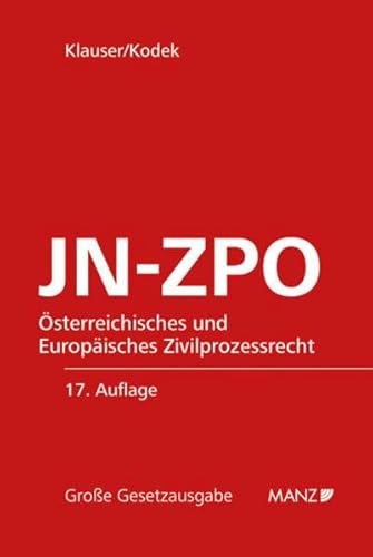 9783214128500: JN-ZPO Jurisdiktionsnorm und Zivilprozessordnung