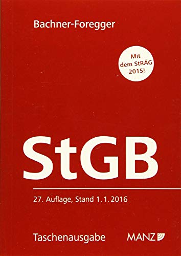 Strafgesetzbuch StGB (Manz Taschenausgaben (MTA)) - Unknown Author