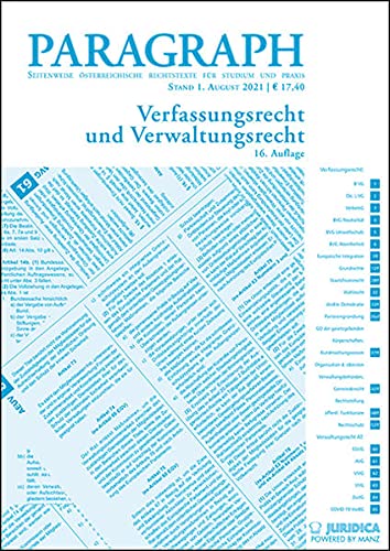 Beispielbild fr Paragraph - Verfassungs- und Verwaltungsrecht: 16. Auflage (Edition Juridica) zum Verkauf von medimops