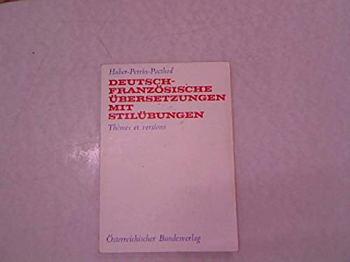 Imagen de archivo de Deutsch-franzsische bersetzungen mit Stilbungen a la venta por medimops