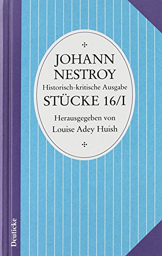 9783216303332: Smtliche Werke. Band 16/I: Stcke: Historisch-kritische Ausgabe