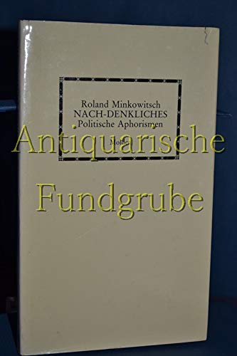 Beispielbild fr Nach-Denkliches. Politische Aphorismen zum Verkauf von Hylaila - Online-Antiquariat