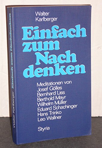 Einfach zum Nachdenken - KARLBERGER Walter