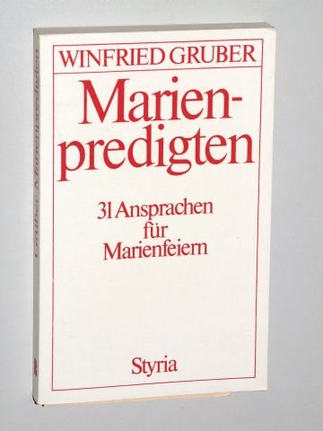 9783222108501: Marienpredigten. 31 Ansprachen fr Marienfeiern