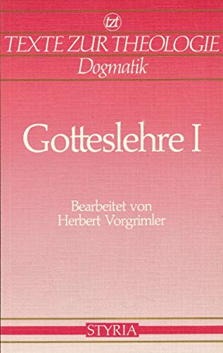 9783222119002: Gotteslehre, Bd.1 - Vorgrimler, Herbert