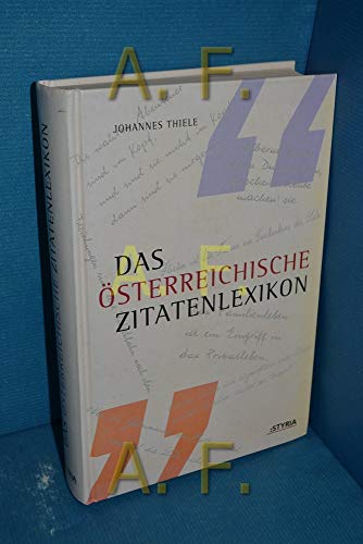 9783222128776: Das sterreichische Zitatenlexikon