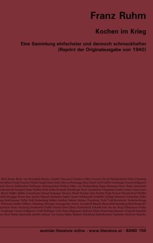 Stock image for Kochen im Krieg: Eine Sammlung einfachster und dennoch schmackhafter Gerichte fr den Mittags- und Abendtisch [Reprint der Originalausgabe von 1940] (German Edition) for sale by GF Books, Inc.