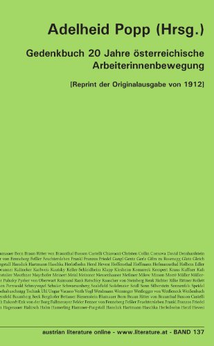 Imagen de archivo de Gedenkbuch 20 Jahre sterreichische Arbeiterinnenbewegung: [Reprint der Originalausgabe von 1912] (German Edition) a la venta por GF Books, Inc.