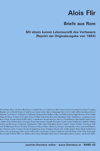 Stock image for Briefe aus Rom: Mit einem kurzen Lebensumri des Verfassers [Reprint der Originalausgabe von 1864] for sale by Revaluation Books