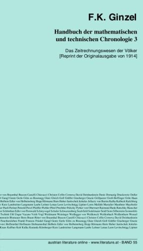 Beispielbild fr Handbuch der mathematischen und technischen Chronologie 3: Das Zeitrechnungswesen der Vlker [Reprint der Originalausgabe von 1914] zum Verkauf von medimops