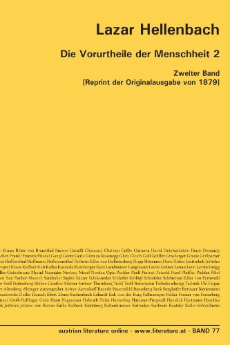 Stock image for Die Vorurtheile der Menschheit 2: Zweiter Band [Reprint der Originalausgabe von 1879] for sale by Revaluation Books