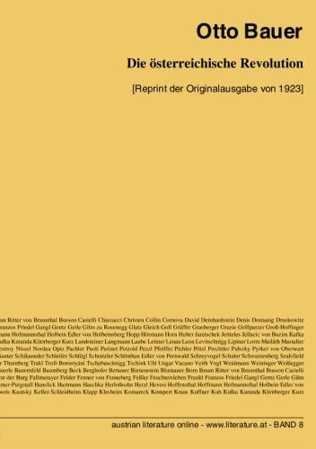 9783226005011: Die sterreichische Revolution: [Reprint der Originalausgabe von 1923] (German Edition)