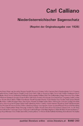 Beispielbild fr Niedersterreichischer Sagenschatz: [Reprint der Originalausgabe von 1926] zum Verkauf von medimops