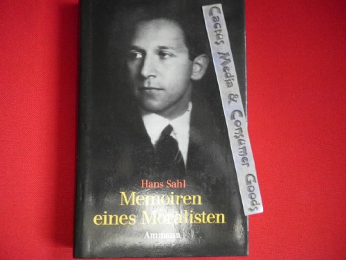 Stock image for Memoiren eines Moralisten. Erinnerungen for sale by medimops
