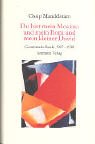 Du bist mein Moskau und mein Rom und mein kleiner David. Gesammelte Briefe 1907 - 1938. Aus dem Russischen von übertragen und herausgegeben von Ralph Dutli. - Mandelstam, Ossip