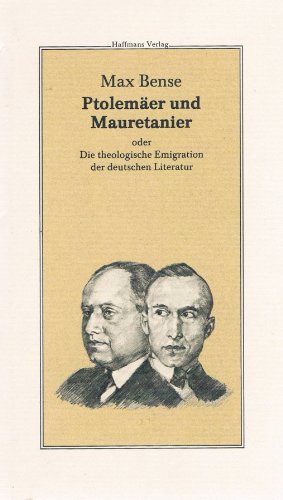 Beispielbild fr Ptolemer und Mauretanier oder Die theologische Emigration der deutschen Literatur zum Verkauf von medimops