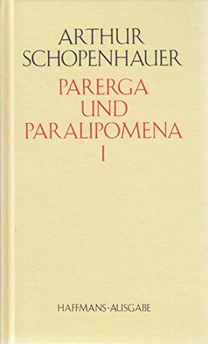 9783251011247: Parerga und Paralipomena I