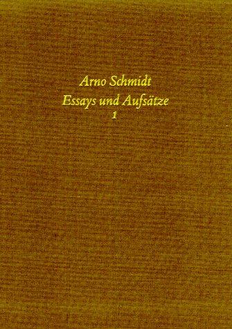 Bargfelder Ausgabe. Arno Schmidt Stiftung im Suhrkamp Verlag. Werkgruppe I-IV: Werke, Bargfelder ...