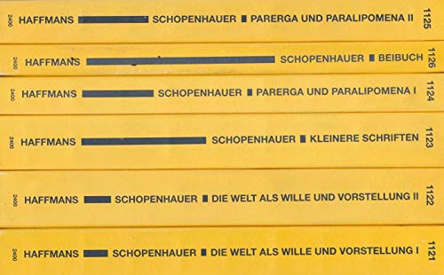 Arthur Schopenhauers Werke in fünf Bänden. Mit Beibuch. Haffmanns-Ausgabe. Nach den Ausgaben letzter Hand herausgegeben von Ludger Lütkehaus. - Schopenhauer, Arthur