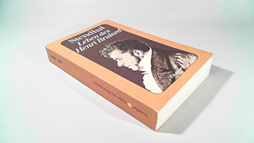 Beispielbild fr Leben des Henri Brulard. Autobiographie. zum Verkauf von medimops