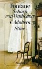 Schach von Wuthenow; L'Adultera mit e. Essay von Werner Weber / Diogenes-Taschenbuch ; 21075 : detebe-Klassiker Werkausgabe; Teil: Bd. 2., - Fontane, Theodor: