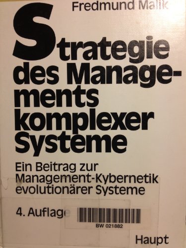 9783258045504: Strategie des Managements komplexer Systeme. Ein Beitrag zur Management-Kybernetik evolutionrer Systeme